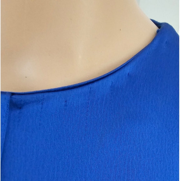 Jill Jill Stuart Cobalt Blue Open Back Sleeveless Midi Dress Size 6 - Picture 7 of 9